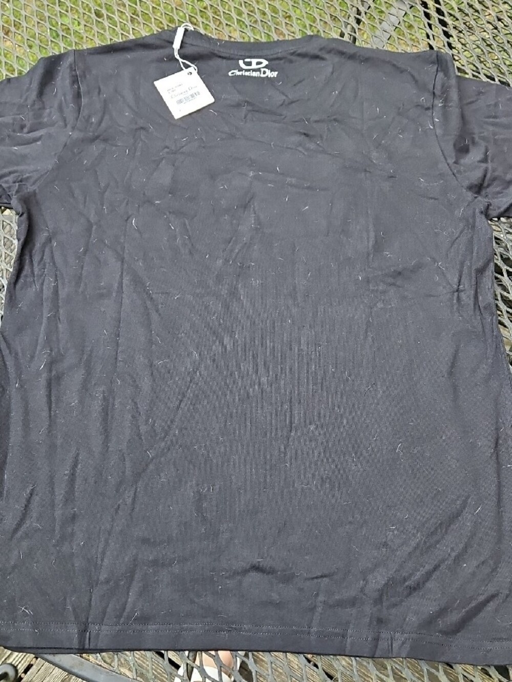 Dior Black Logo T‑Shirt with Blue and Yellow Accents - Picture 5 of 8